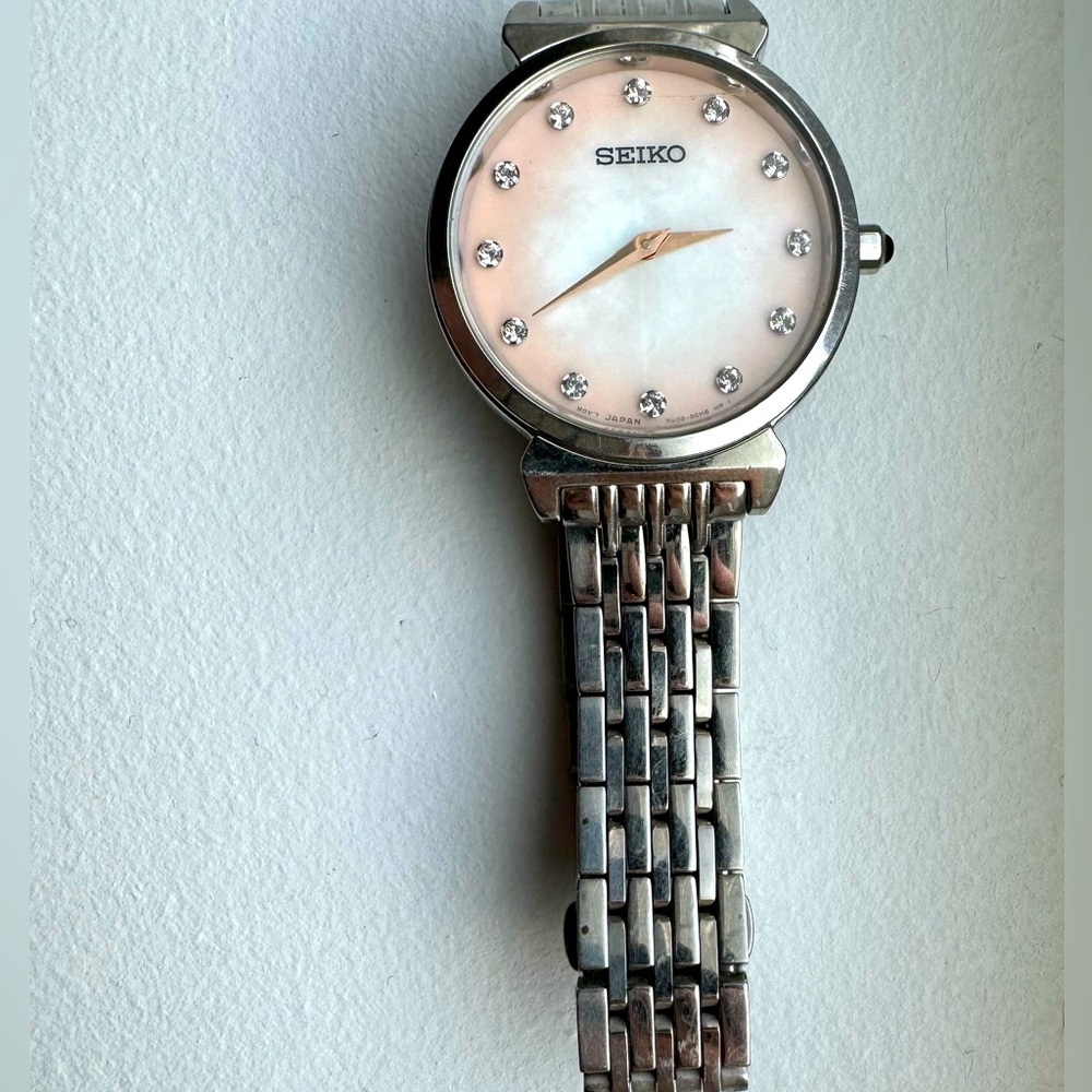 SEIKO Stainless Steel Diamond Watch